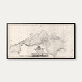 Øresund 1775 - Historisk søkort fra Kronborg til Stevns - 90×47 cm – billede 1