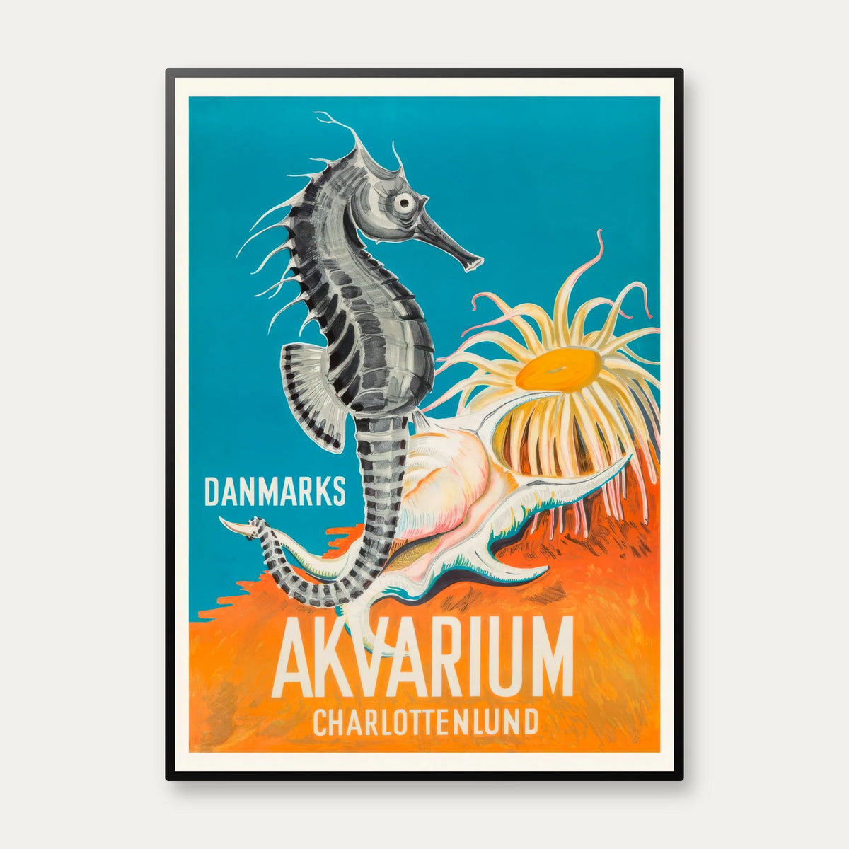 Søhest - Danmarks Akvarium Charlottenlund - 40×55 cm – billede 1