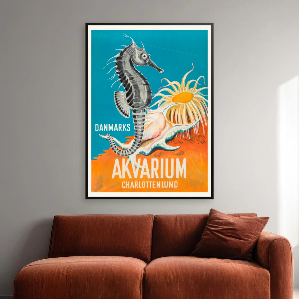 Søhest - Danmarks Akvarium Charlottenlund - 40×55 cm – billede 2