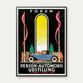 Automobiludstilling 1930 - Plakat af Sven Henriksen - 40×55 cm – billede 1