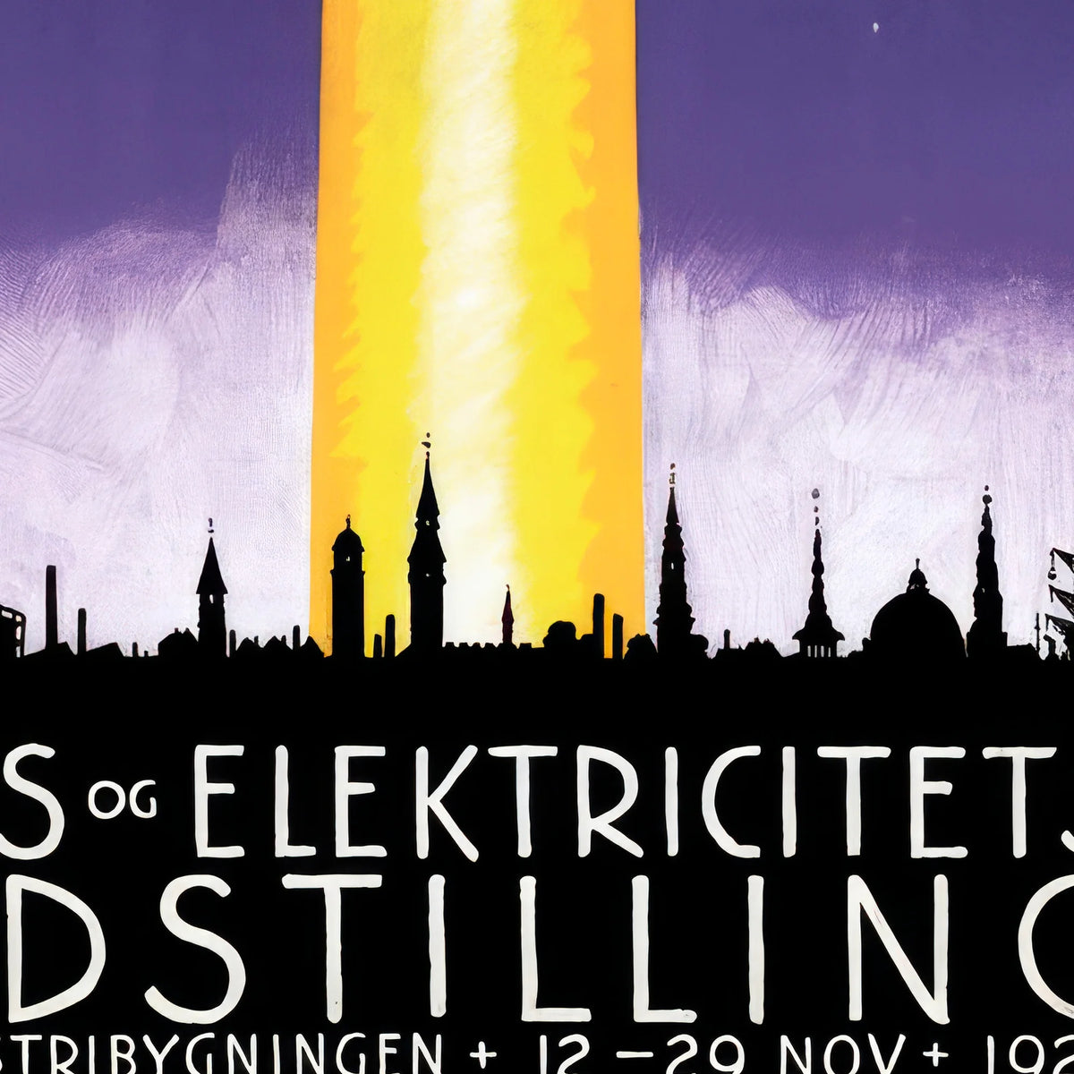 Gas- og Elektricitets Udstilling 1926 - Plakat af Sven Henriksen - 40×55 cm – billede 4