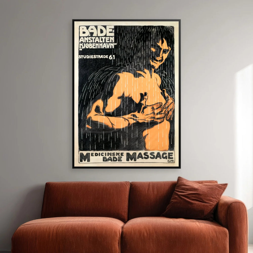 Badeanstalten 1906 - Plakat af Valdemar Andersen - 40×55 cm – billede 2