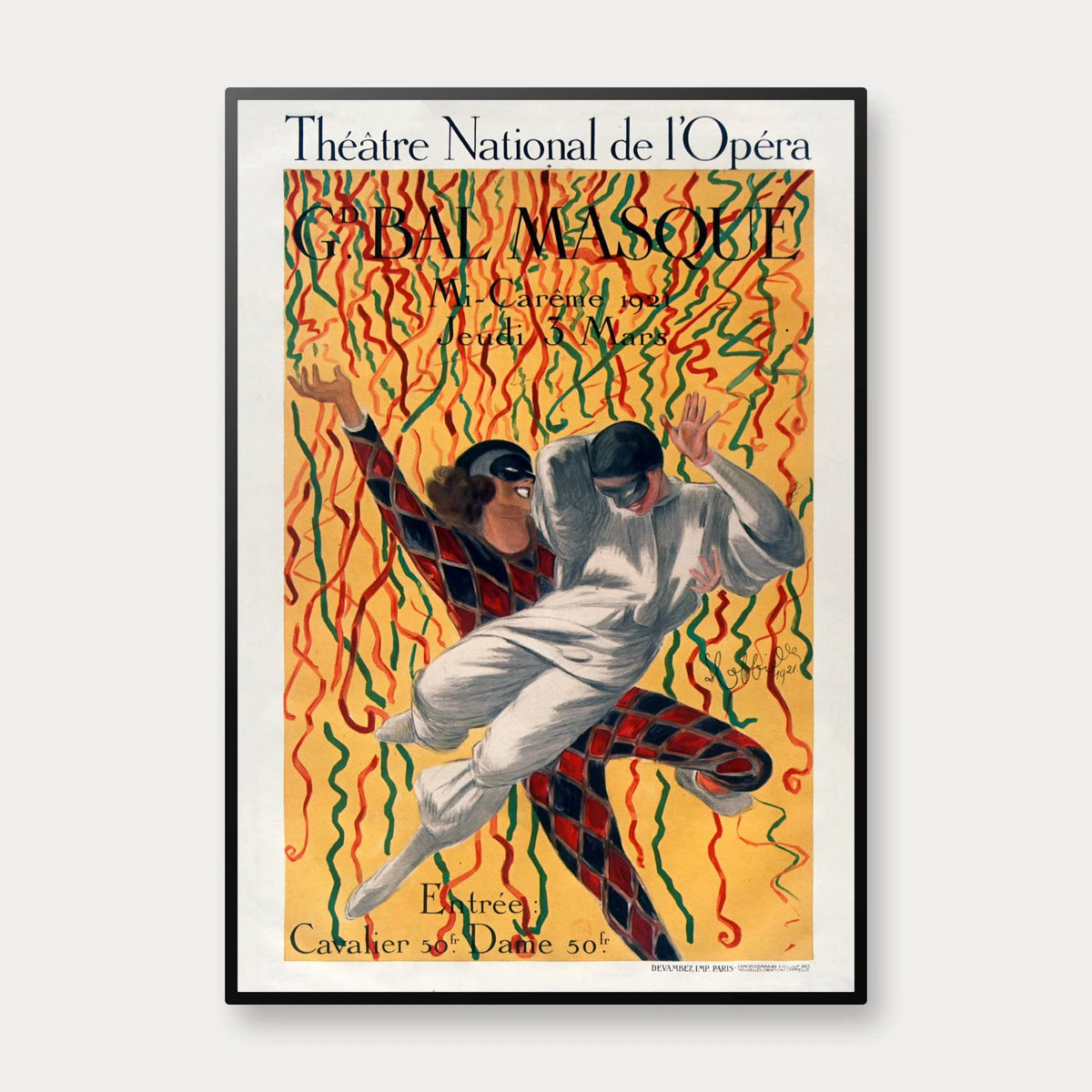 Maskebal i Paris 1921 - Leonetto Cappiello – billede 1