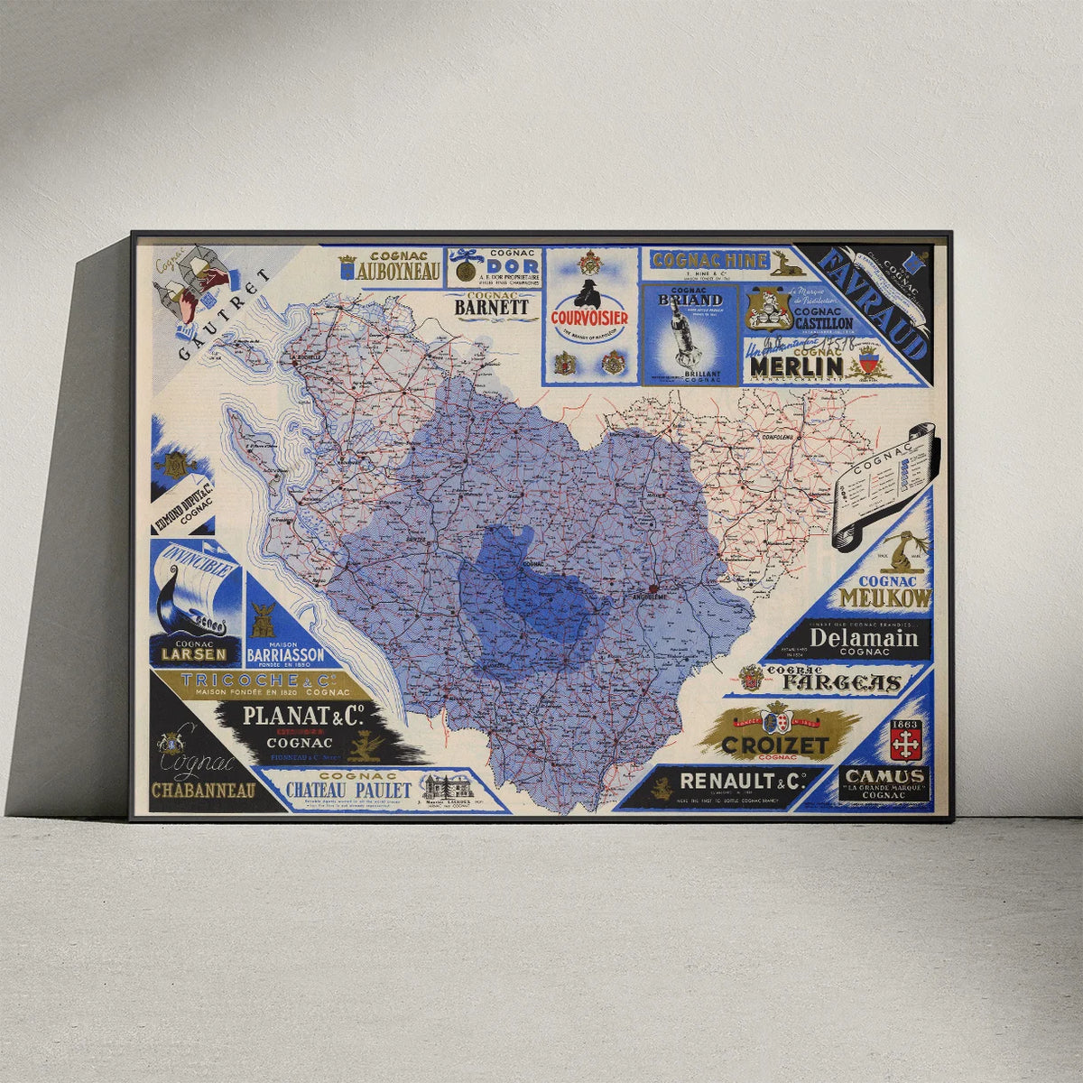 Cognac 1948 - Historisk guidekort – billede 3