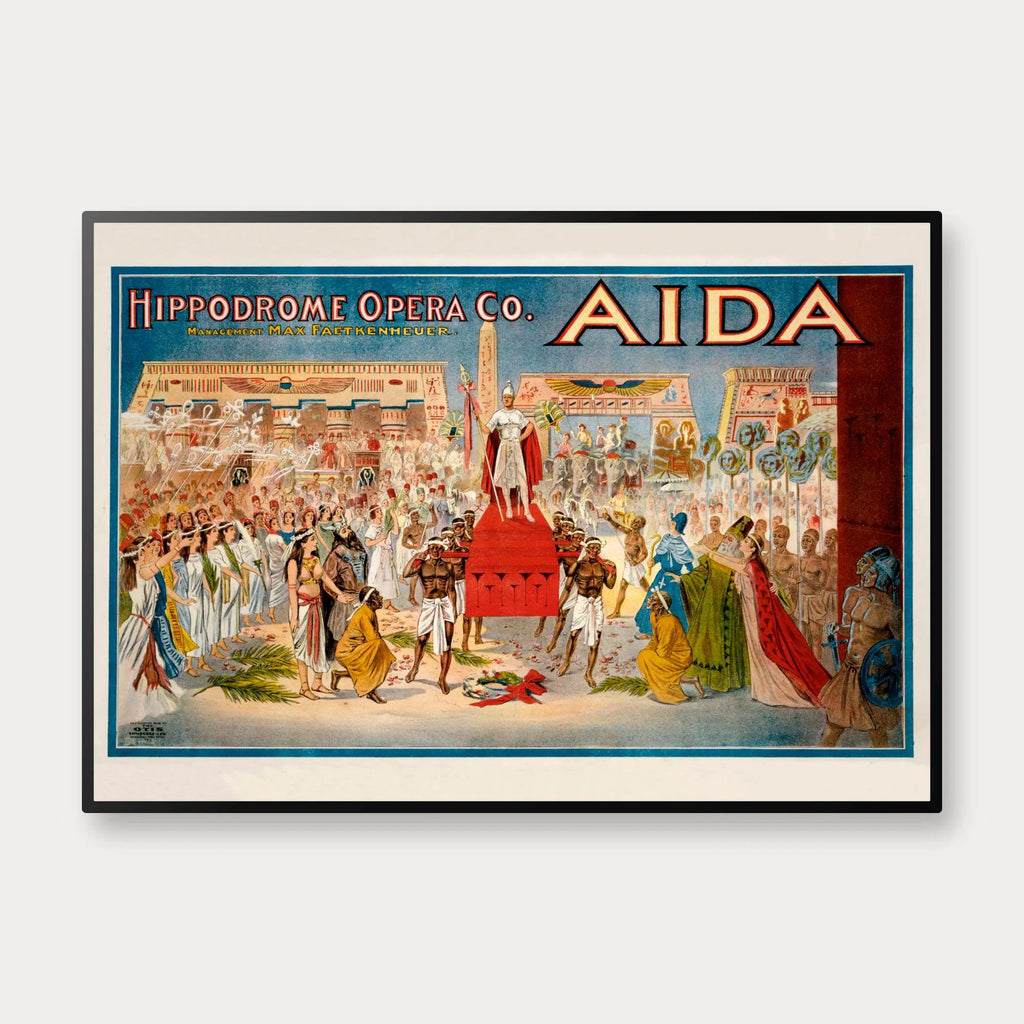 Aida 1908 - Historisk operaplakat – billede 1