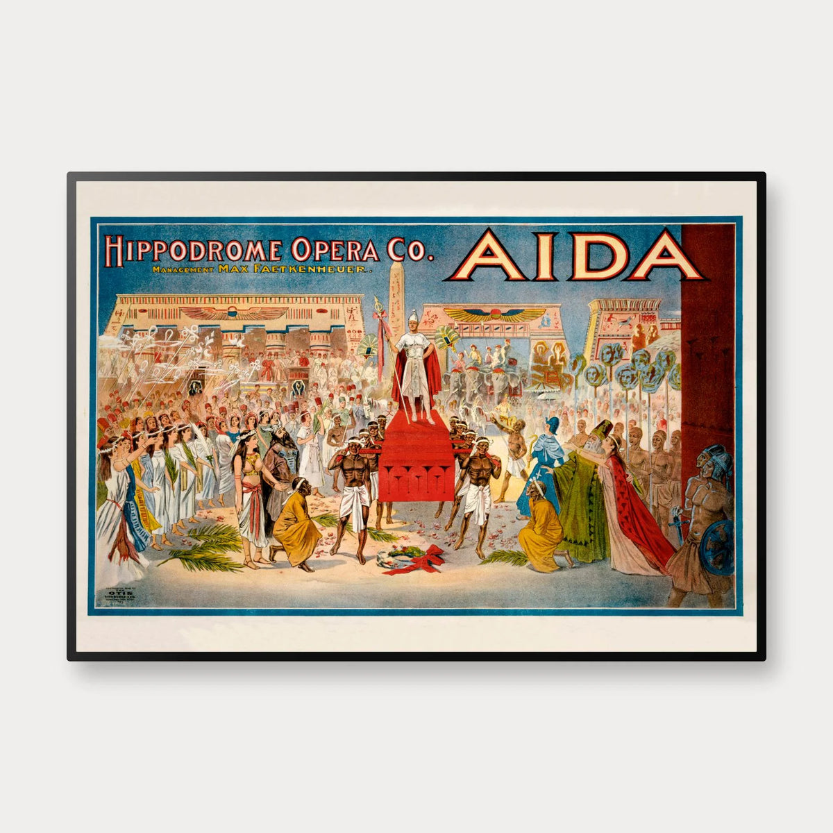Aida 1908 - Historisk operaplakat – billede 1