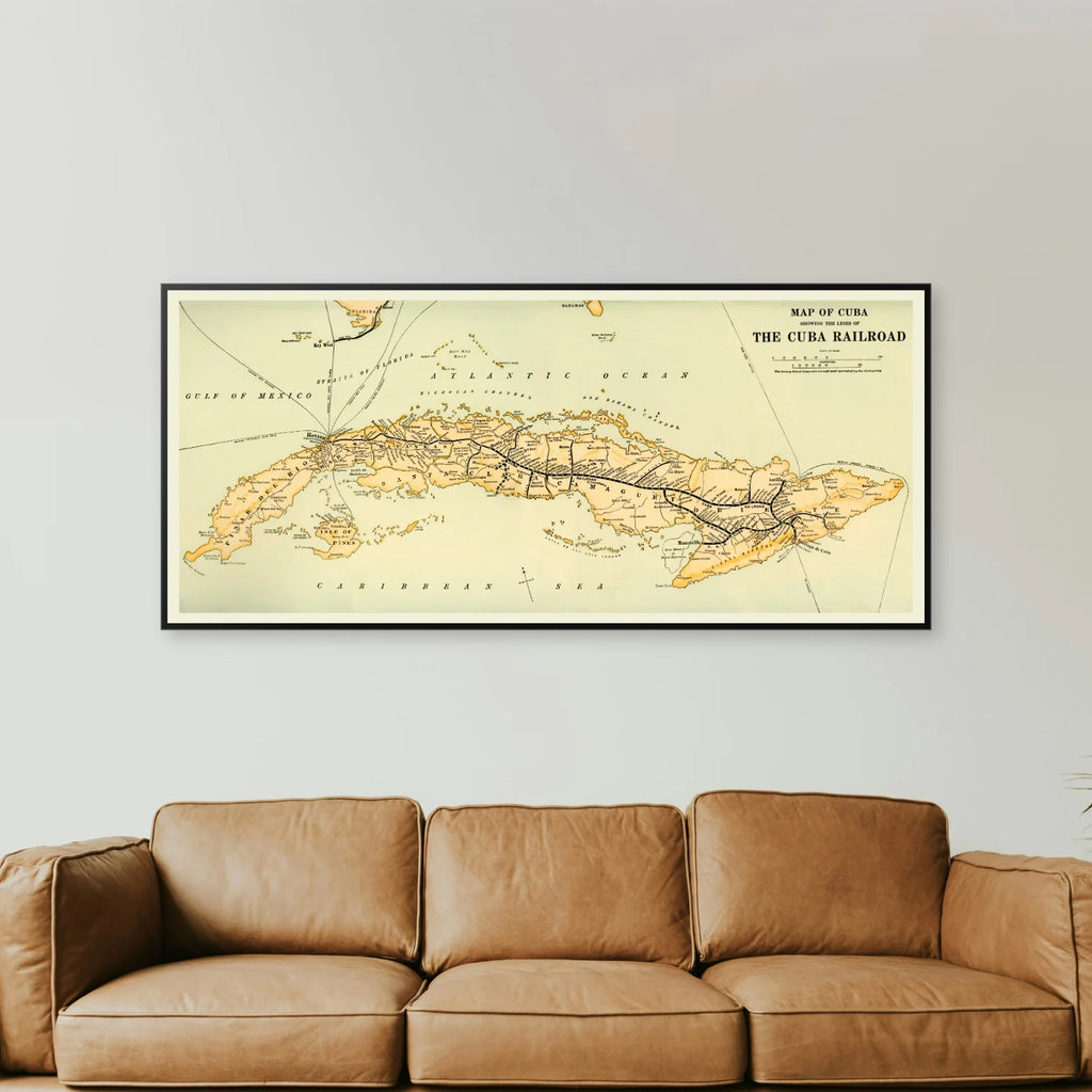 Cuba 1914 - The Cuba Railroad - 100×45 cm – billede 2