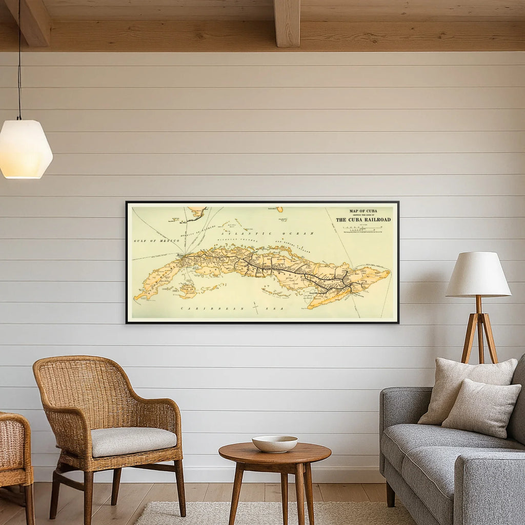 Cuba 1914 - The Cuba Railroad - 100×45 cm – billede 3