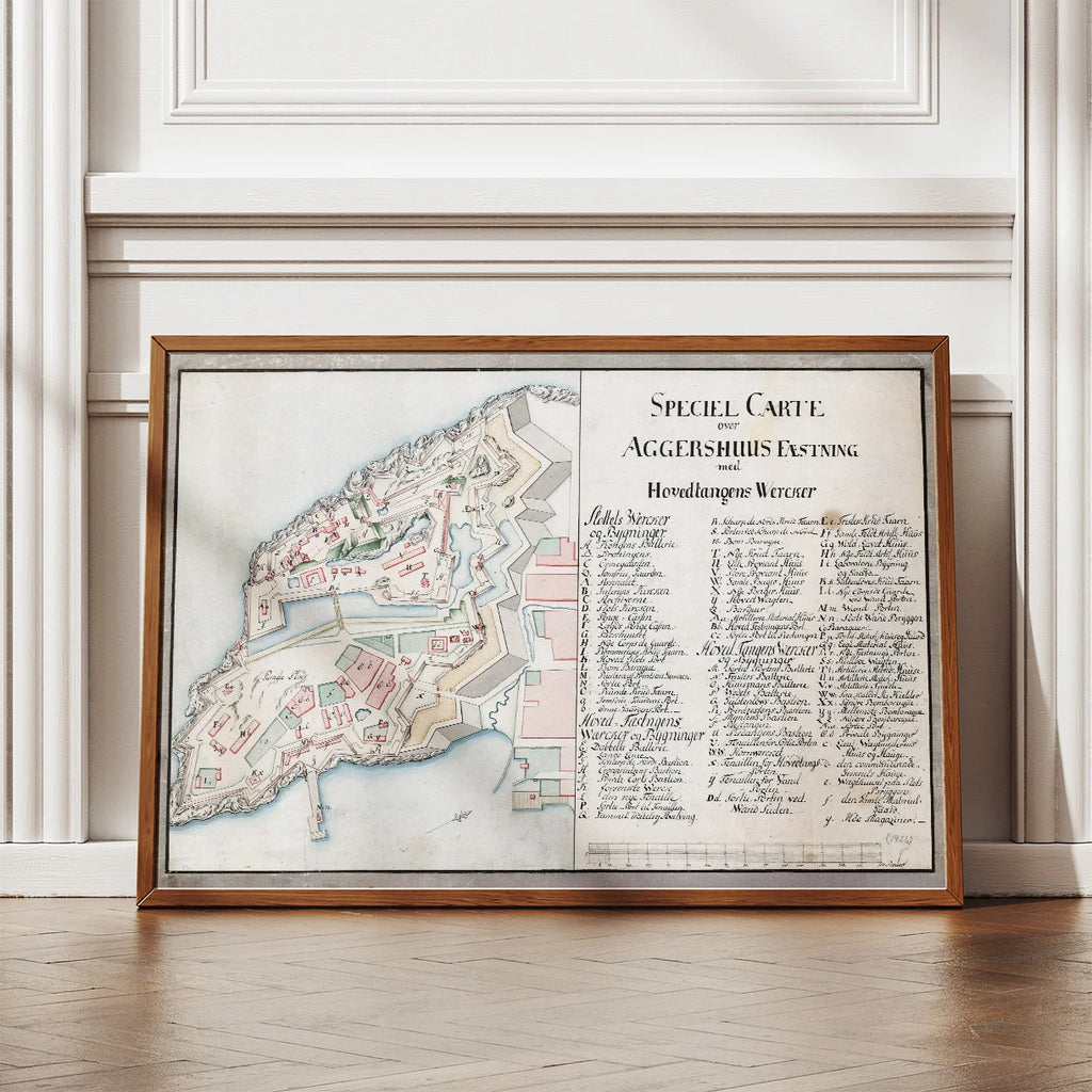 Aggershuus Fæstning 1780 - Speciel Carte fra Norge – billede 2