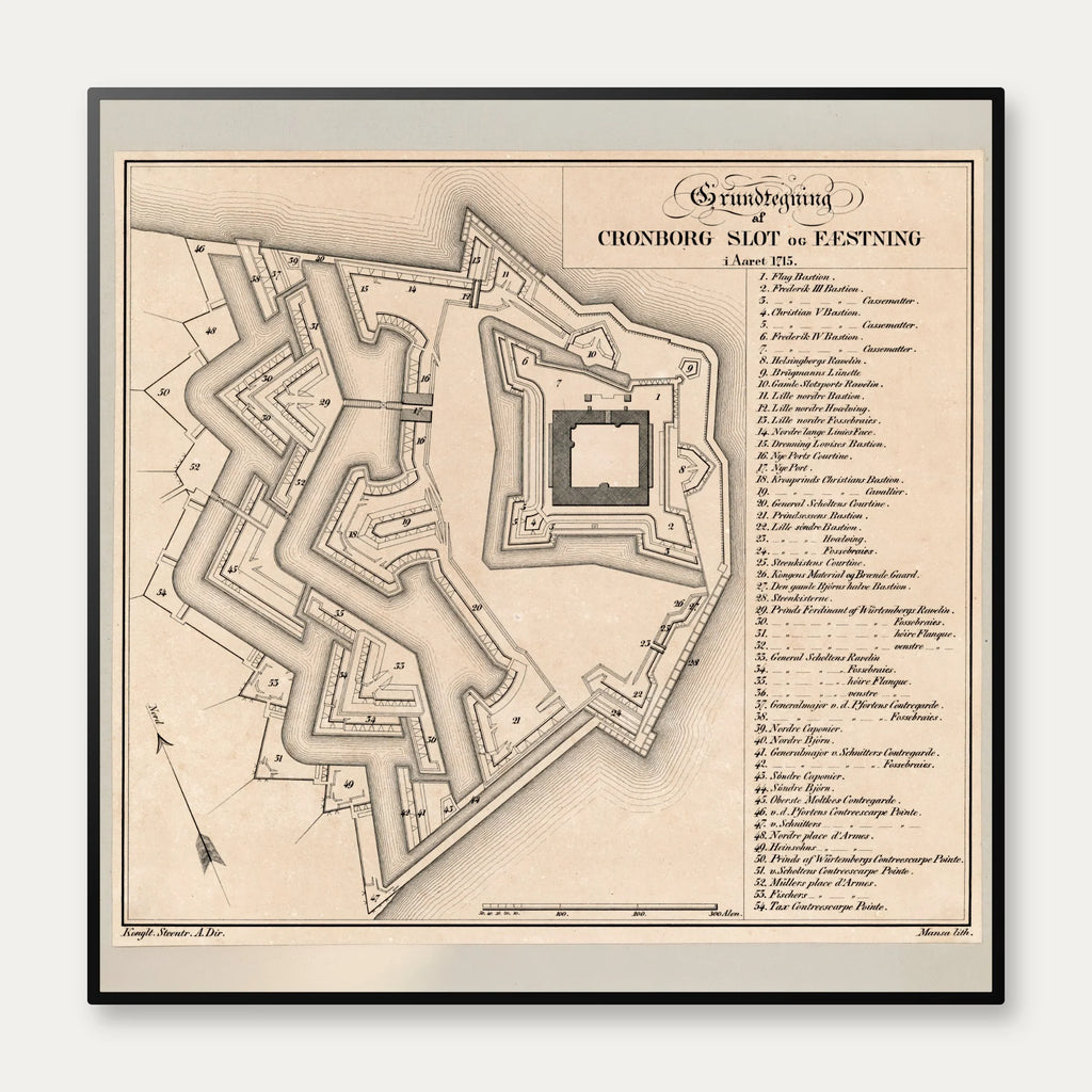 Kronborg Slot og Fæstning 1715 – billede 1