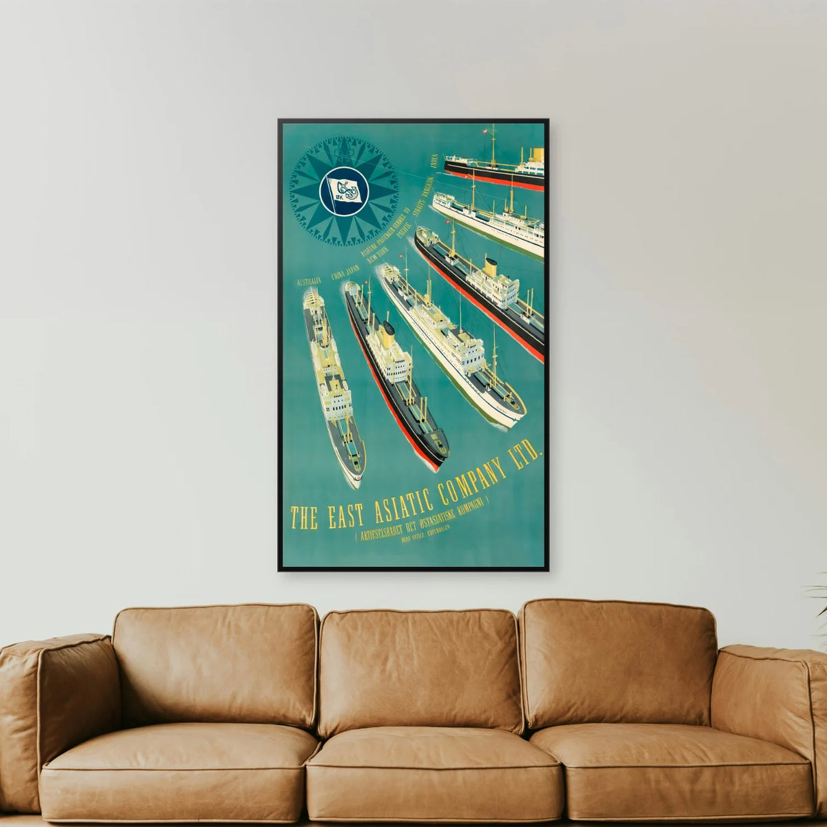Østasiatisk Kompagni 1950 - The East Asiatic Company - 30×50 cm – billede 2