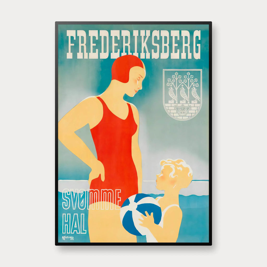 Frederiksberg Svømmehal 1938 - Thor Bøgelund - 35×50 cm – billede 1