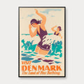 Visit Denmark 1930 - The Land of Fine Bathing - 30×45 cm – billede 1