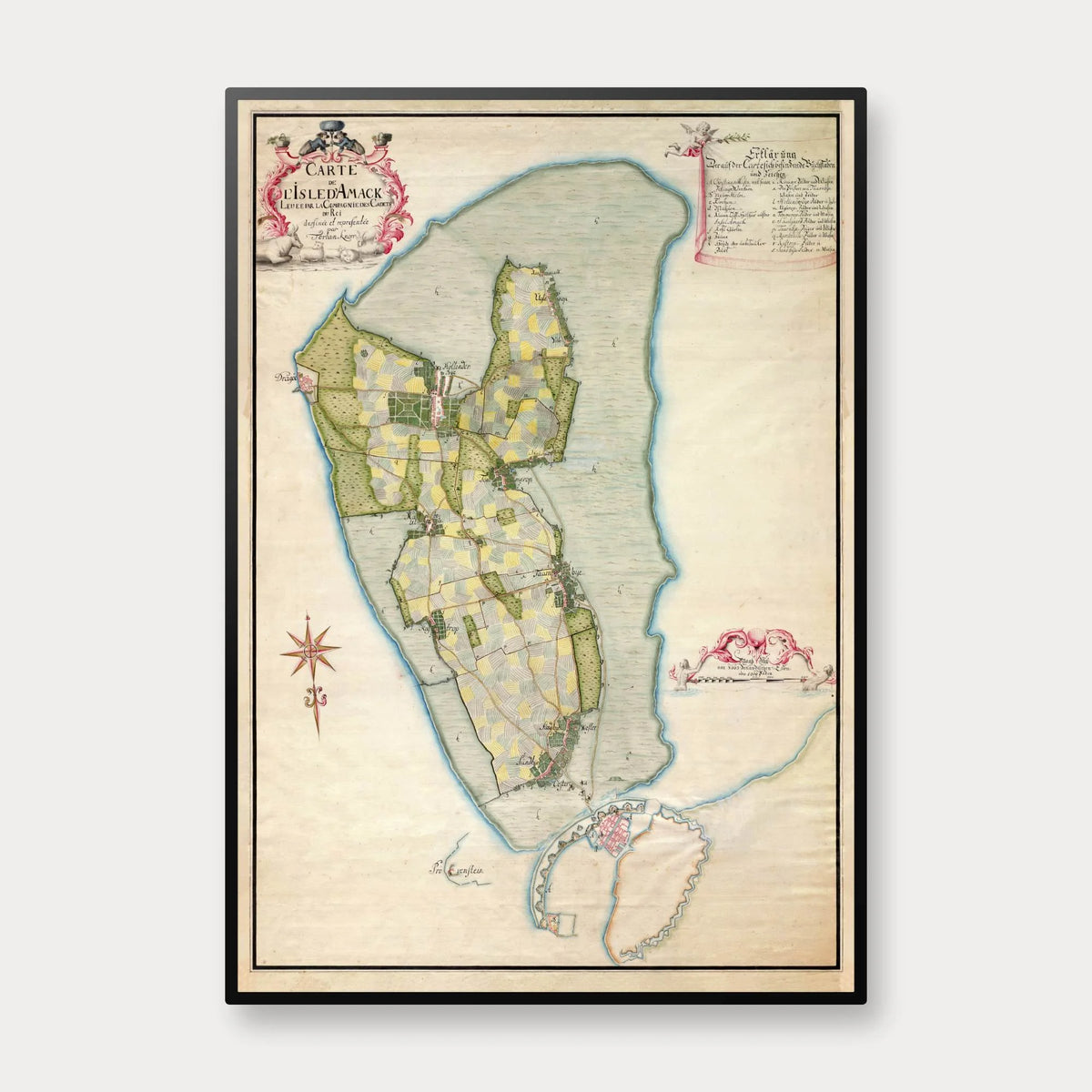Amager 1745 - Historisk kort af Torben Knorr – billede 1