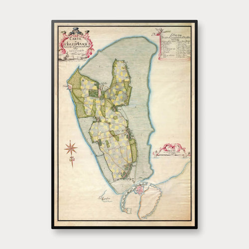 Amager 1745 - Historisk kort af Torben Knorr – billede 1