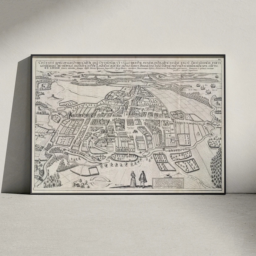 Odense 1593 - Historisk byprospekt i udgave fra 1862 – billede 3