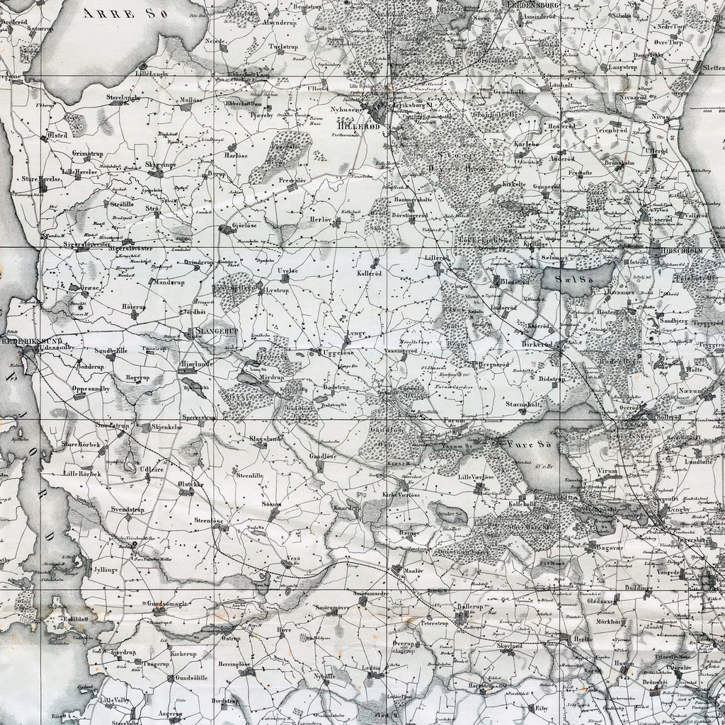 Nordøstsjælland 1881 - Historisk kort af L. Both - 55×70 cm – billede 4