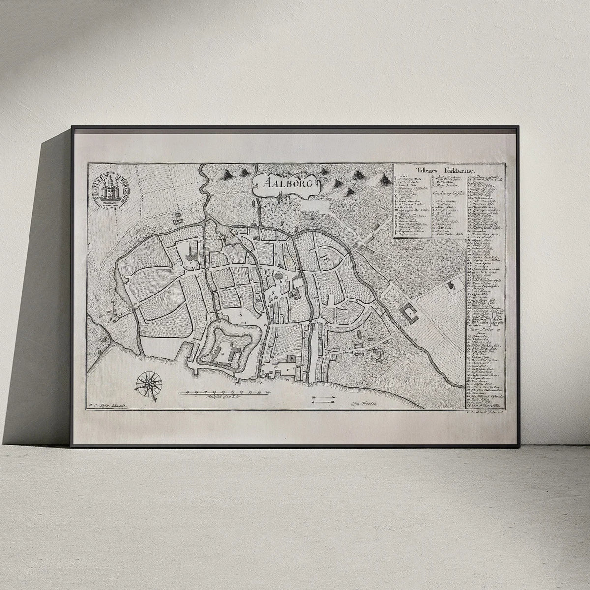 Aalborg 1768 - Historisk bykort – billede 3