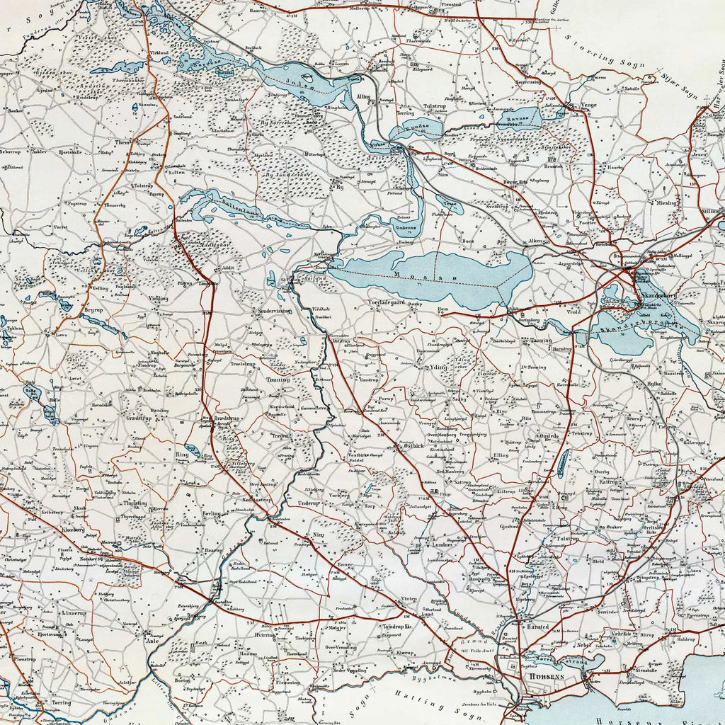 Skanderborg Amt 1886 - Historisk kort – billede 4