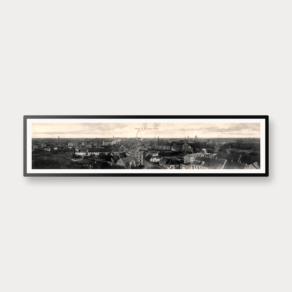 Odense - Historisk bymotiv - 100×25 cm – billede 1