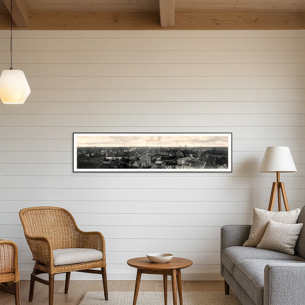 Odense - Historisk bymotiv - 100×25 cm – billede 3