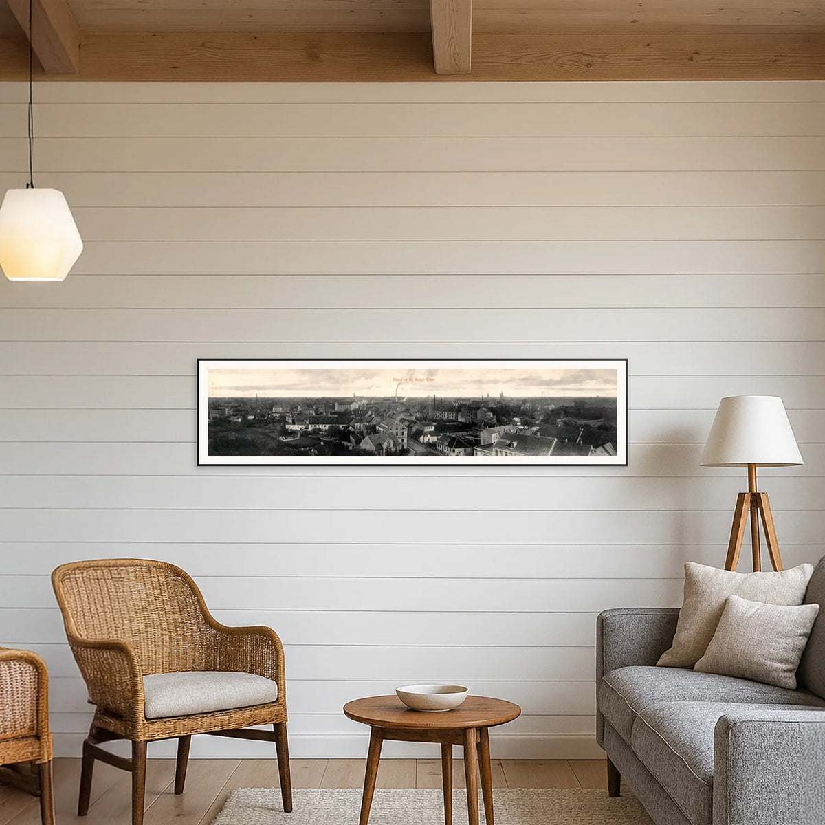 Odense - Historisk bymotiv - 100×25 cm – billede 3