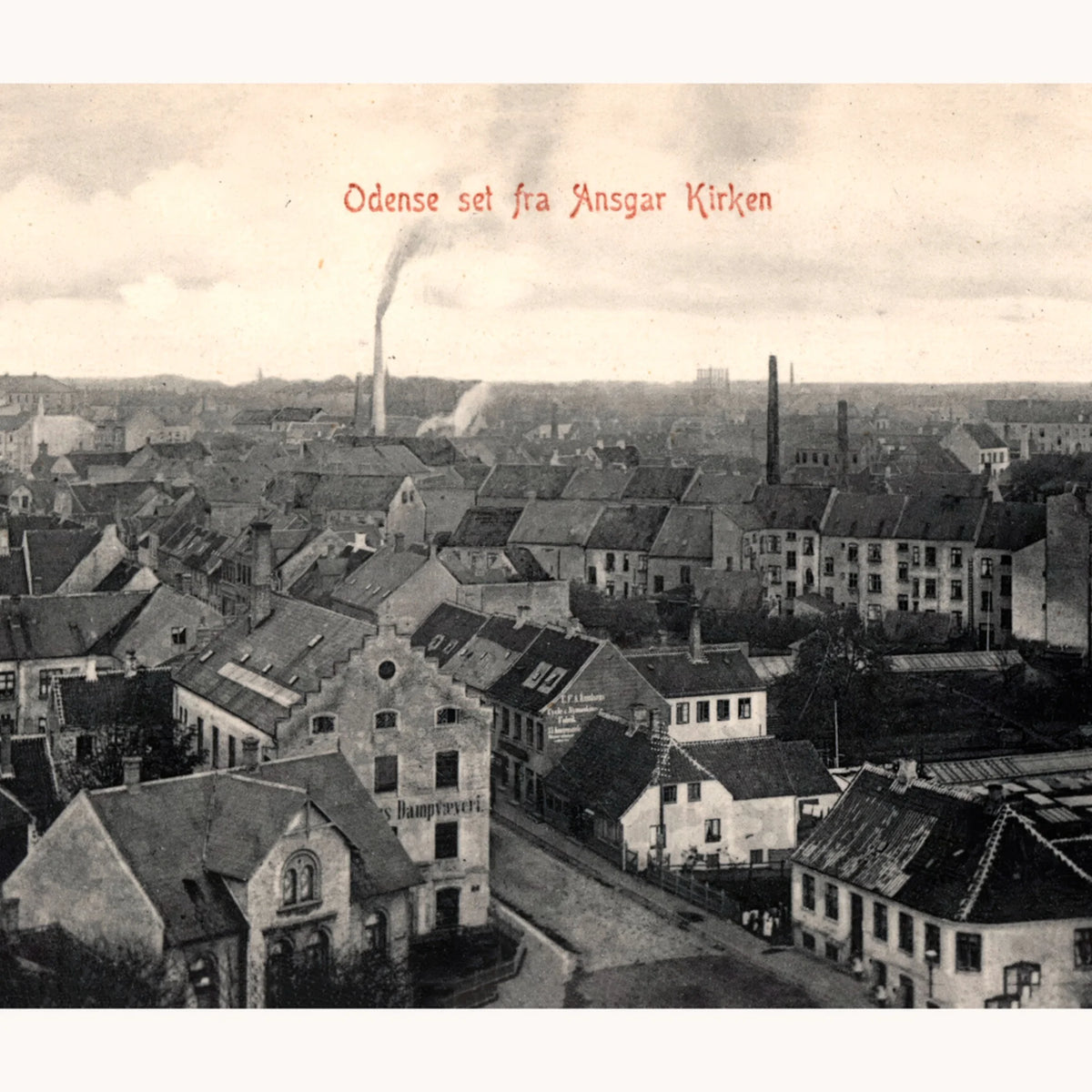 Odense - Historisk bymotiv - 100×25 cm – billede 4