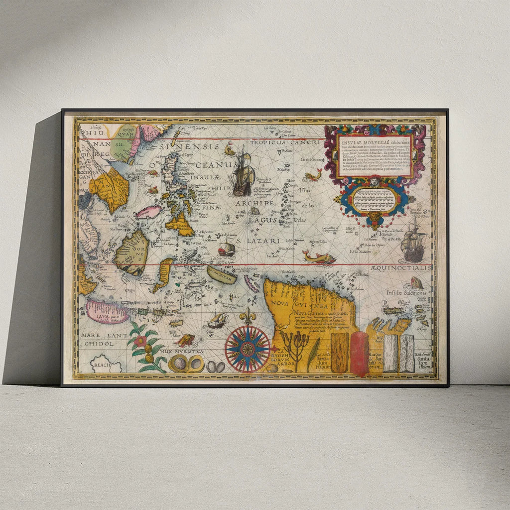 Molukkerne og Sydøstasien - Historisk kort – billede 3