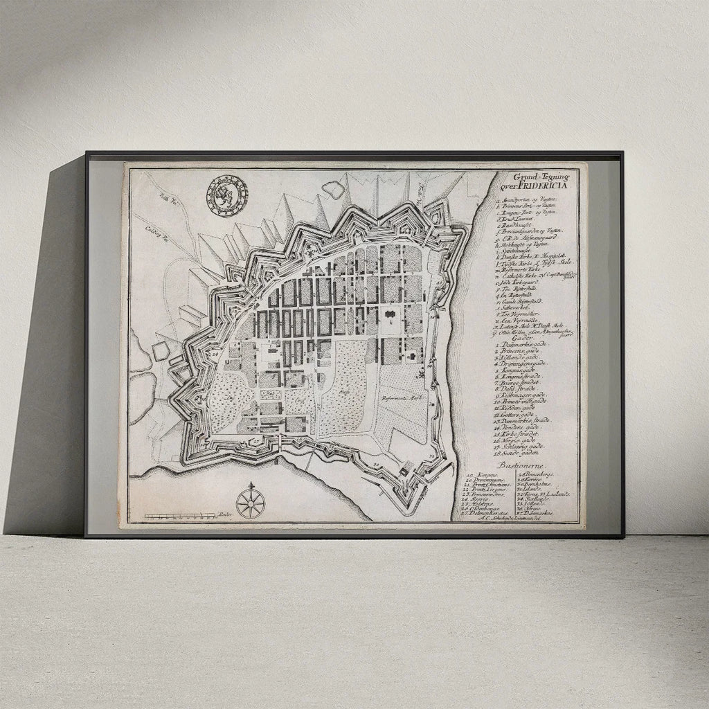 Fredericia 1768 - Grundtegning af byen – billede 3