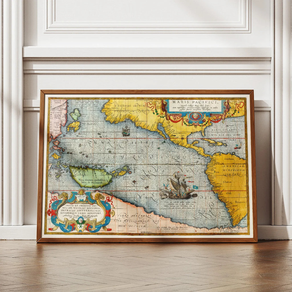 Stillehavet 1589 - Maris Pacifici af Ortelius – billede 2