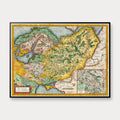 Rusland og nabolande - Historisk kort af Mercator - 60×45 cm – billede 1
