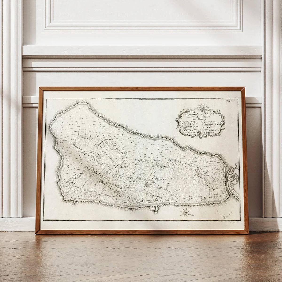 Amager 1758 - Laurids de Thurahs historiske kort – billede 2
