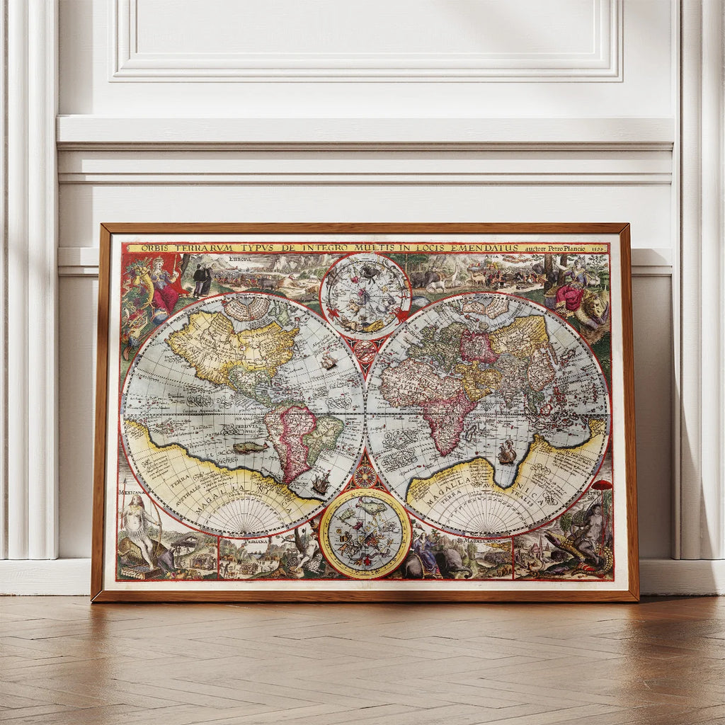 Verdenskort 1594 - Petrus Plancius – billede 2