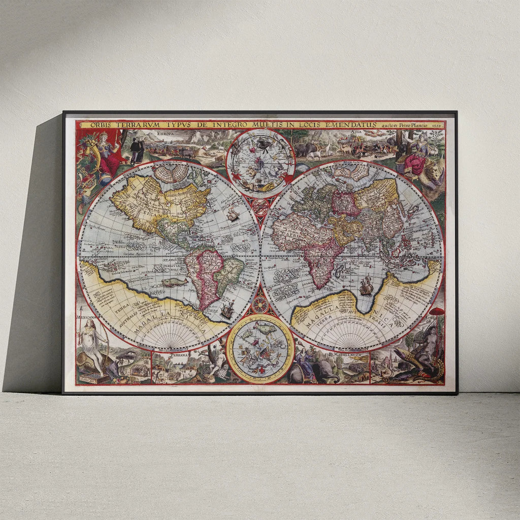 Verdenskort 1594 - Petrus Plancius – billede 3
