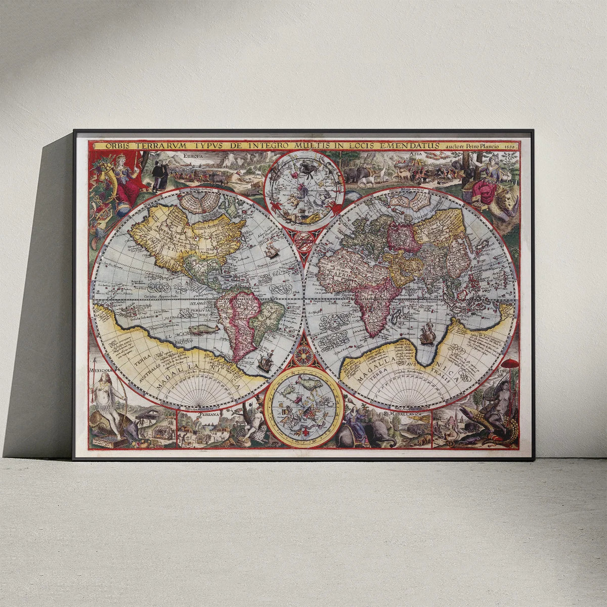 Verdenskort 1594 - Petrus Plancius – billede 3