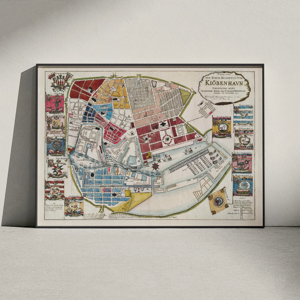 København 1769 - Carte over Den Kongelige Residensstad – billede 3