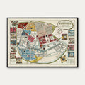 København 1769 - Carte over Den Kongelige Residensstad – billede 1