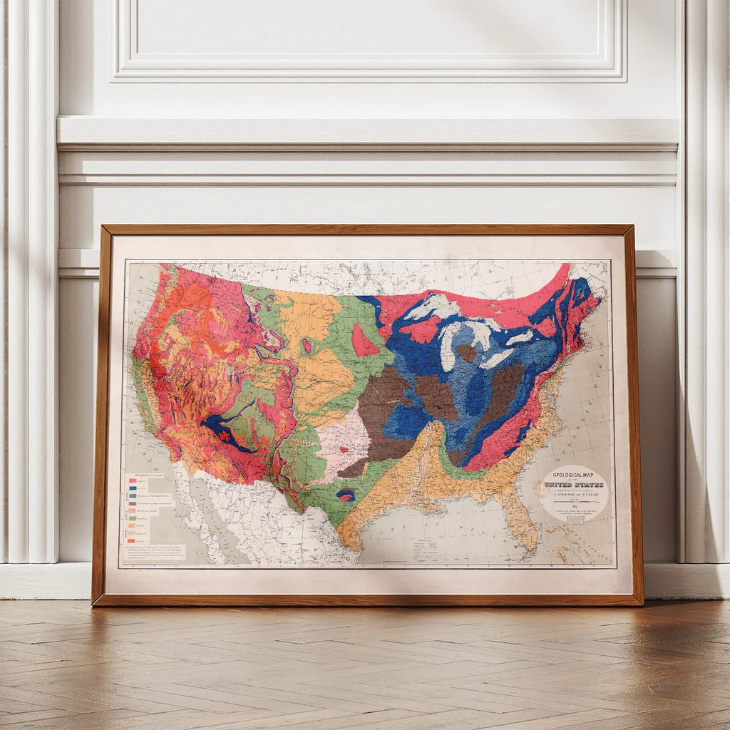 USA 1872 - Historisk geologisk kort – billede 2