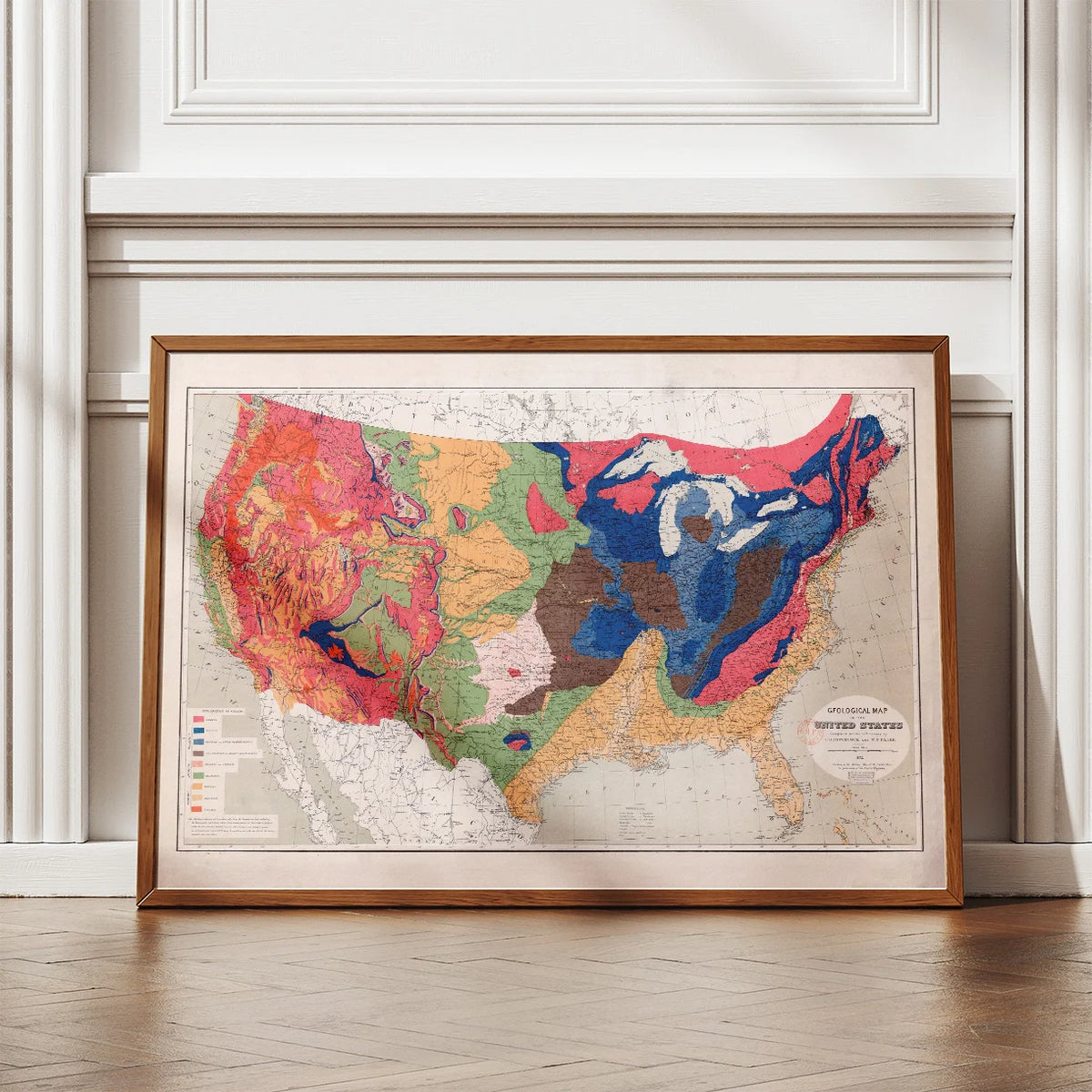 USA 1872 - Historisk geologisk kort – billede 2