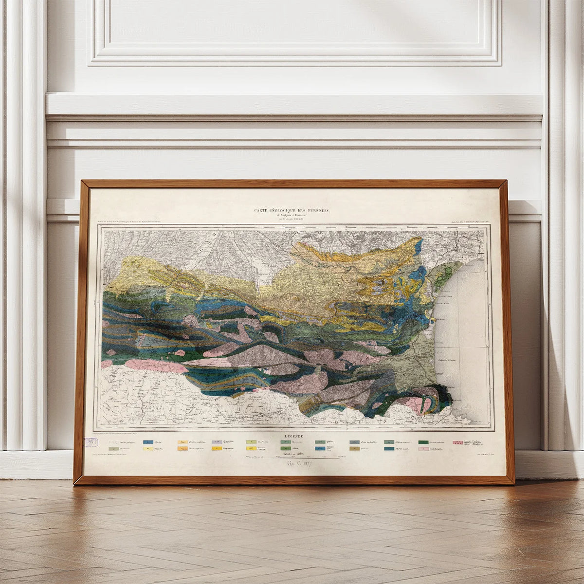 Pyrenæerne 1893 - Joseph Roussels geologiske kort – billede 2