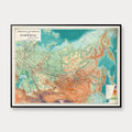 Sibirien 1922 - Mineraler og jernbaner - 100×75 cm – billede 1