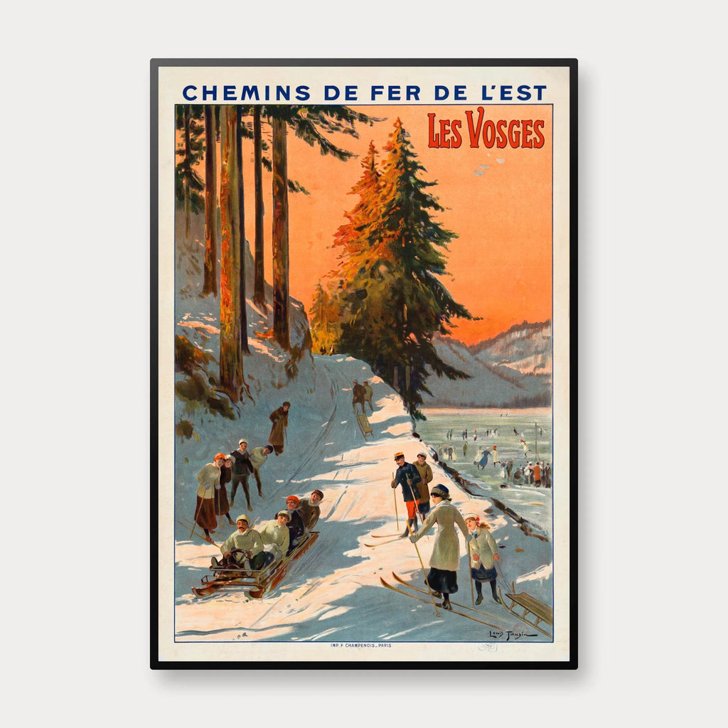 Vogeserne 1912 - Fransk jernbane- og turistplakat – billede 1