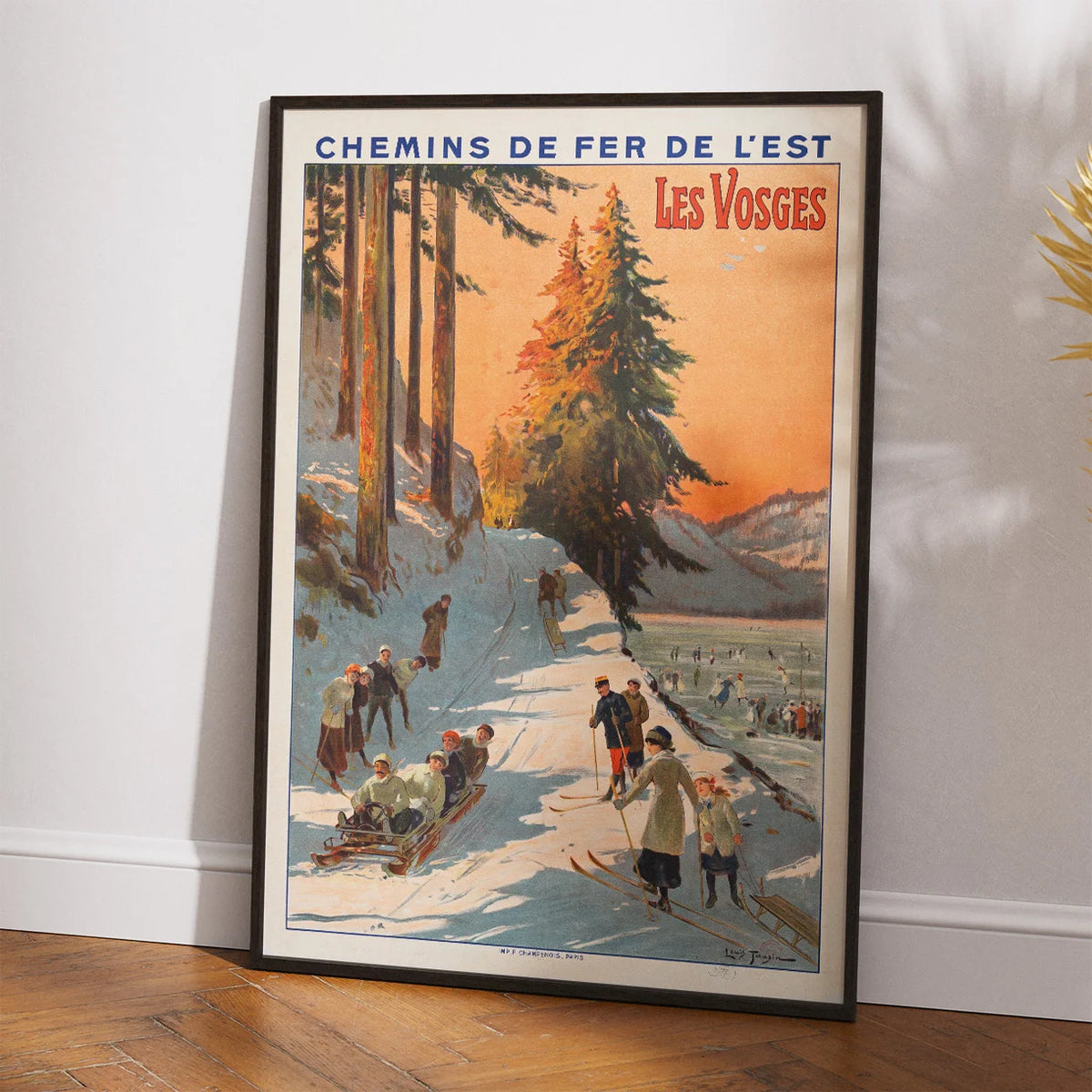 Vogeserne 1912 - Fransk jernbane- og turistplakat – billede 2