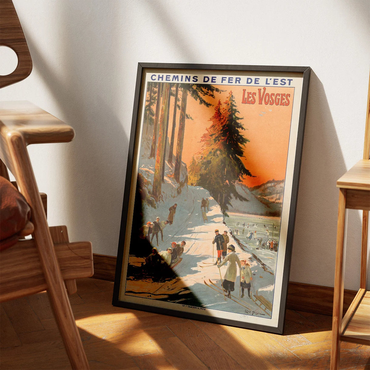 Vogeserne 1912 - Fransk jernbane- og turistplakat – billede 3