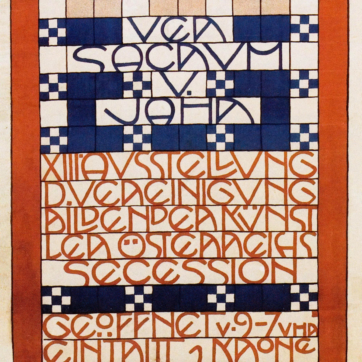 Wiener Secession 1902 - Koloman Moser - 35×100 cm – billede 4