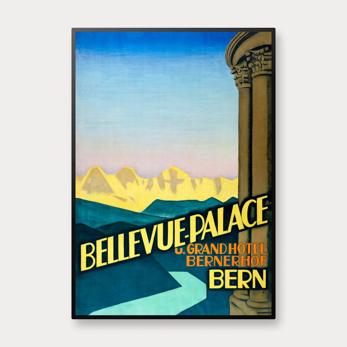 Bern 1934 - Bellevue Palace og Grandhotel Bernerhof – billede 1