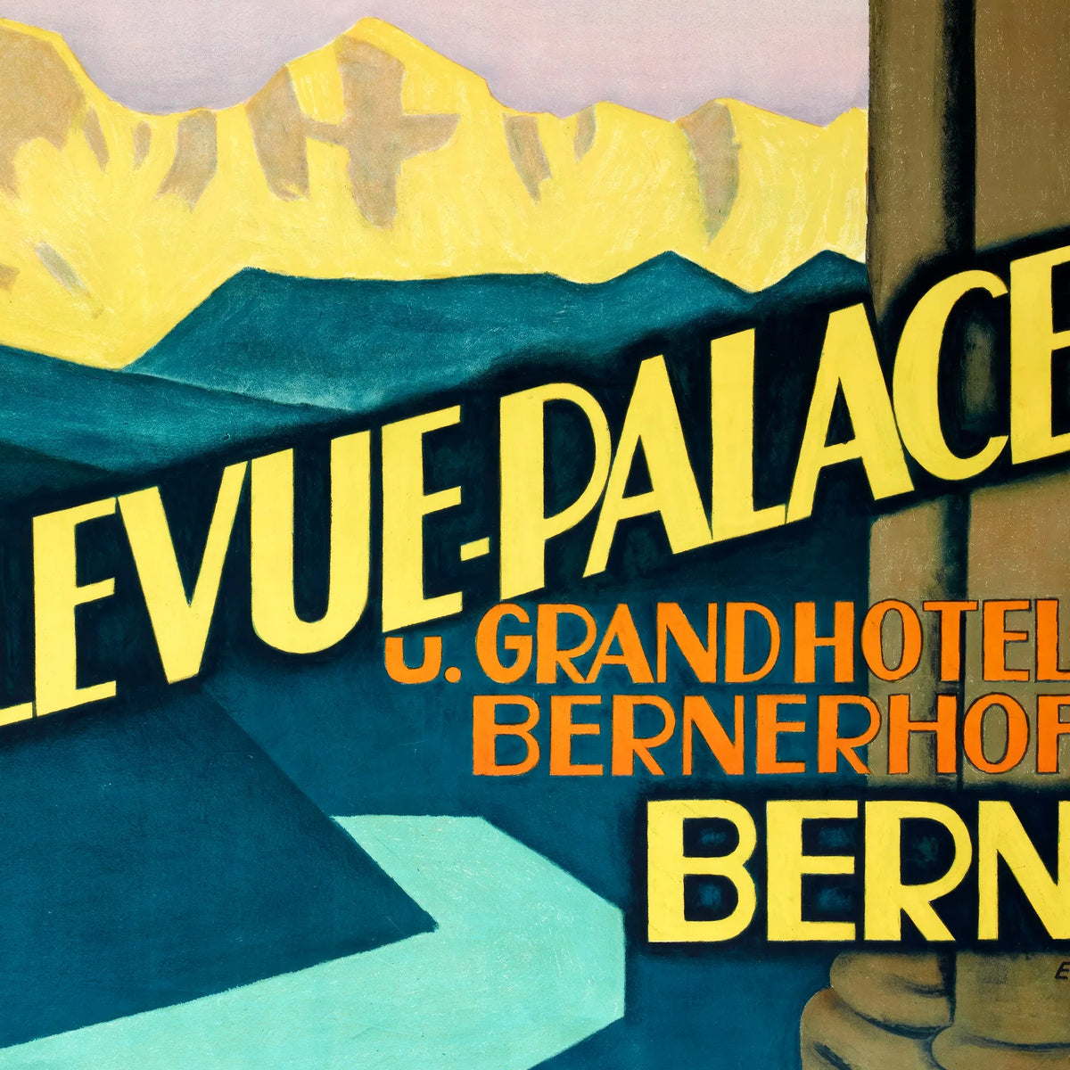 Bern 1934 - Bellevue Palace og Grandhotel Bernerhof – billede 4