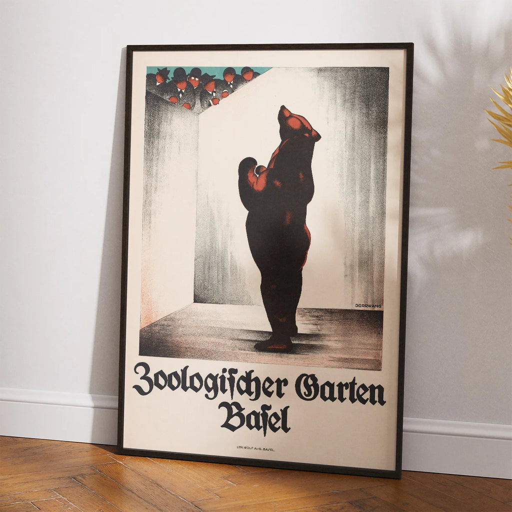 Basel Zoo - Reklameplakat af Rudolf Dürrwang – billede 2