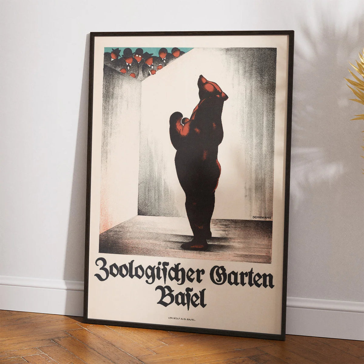 Basel Zoo - Reklameplakat af Rudolf Dürrwang – billede 2