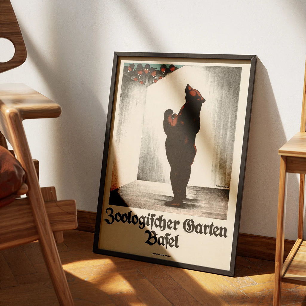 Basel Zoo - Reklameplakat af Rudolf Dürrwang – billede 3